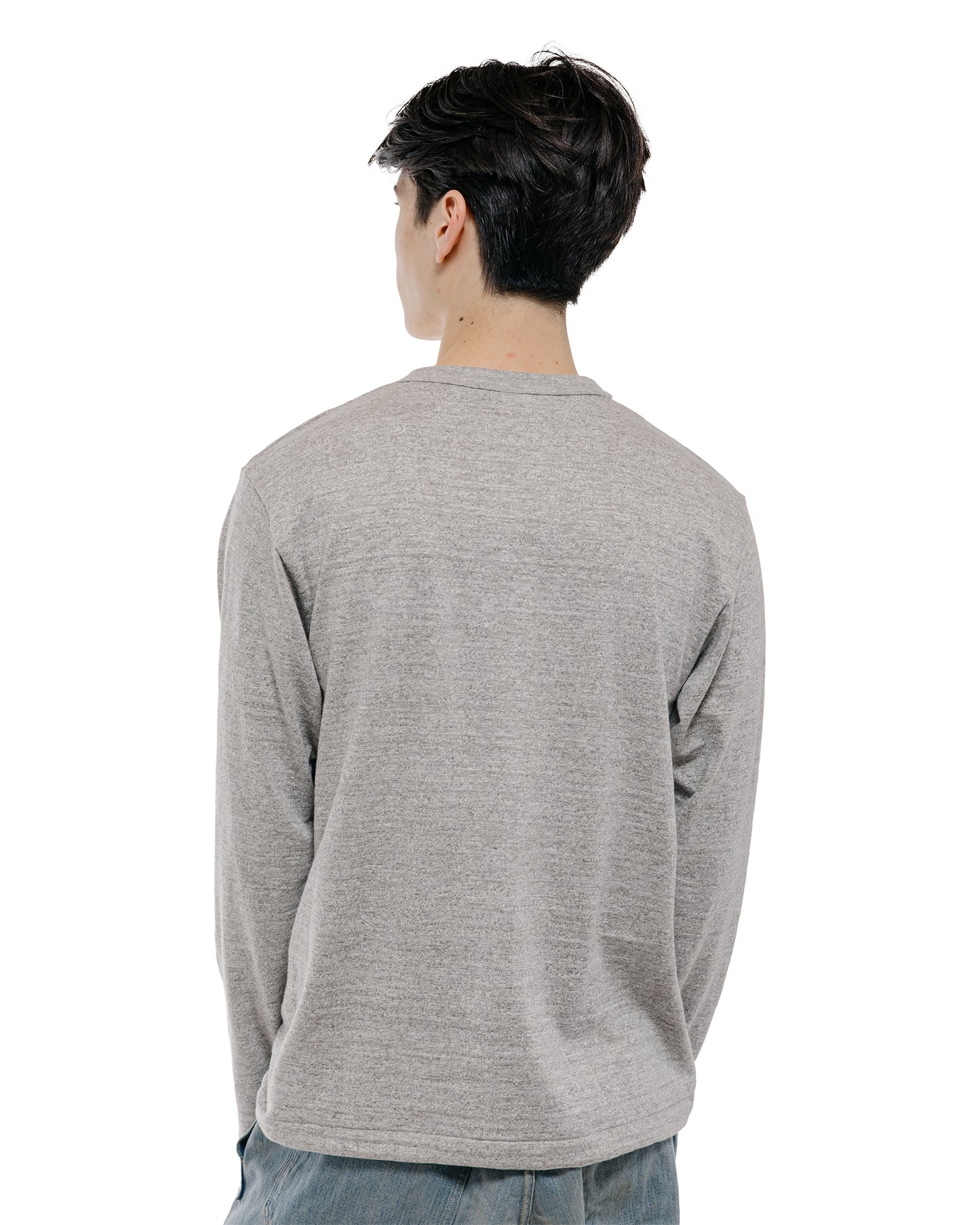 lost & found Warehouse Warehouse Lot. 5906 Long Sleeve Crew Neck T-Shirt St. Johns Heather Gray