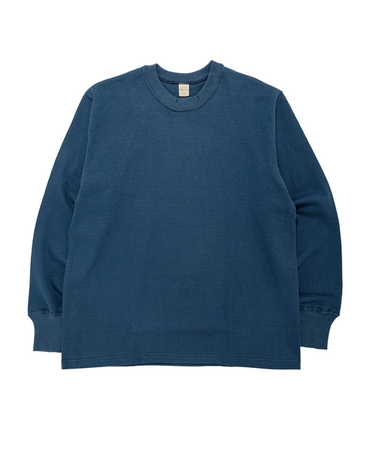 Warehouse Lot. 5914 Long Sleeve Crew Neck T-Shirt Solid Blue