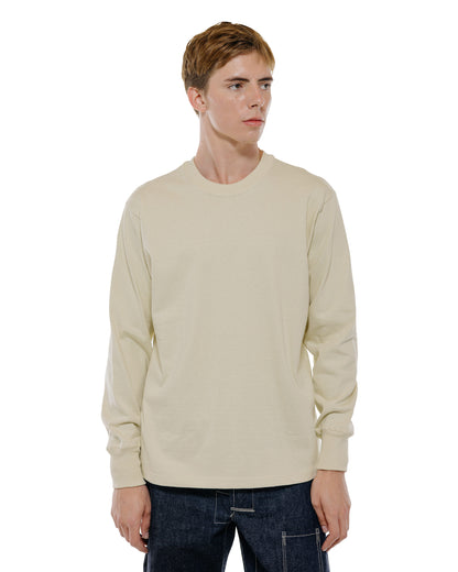 Warehouse Lot. 5914 Long Sleeve Crew Neck T-Shirt Solid Cream