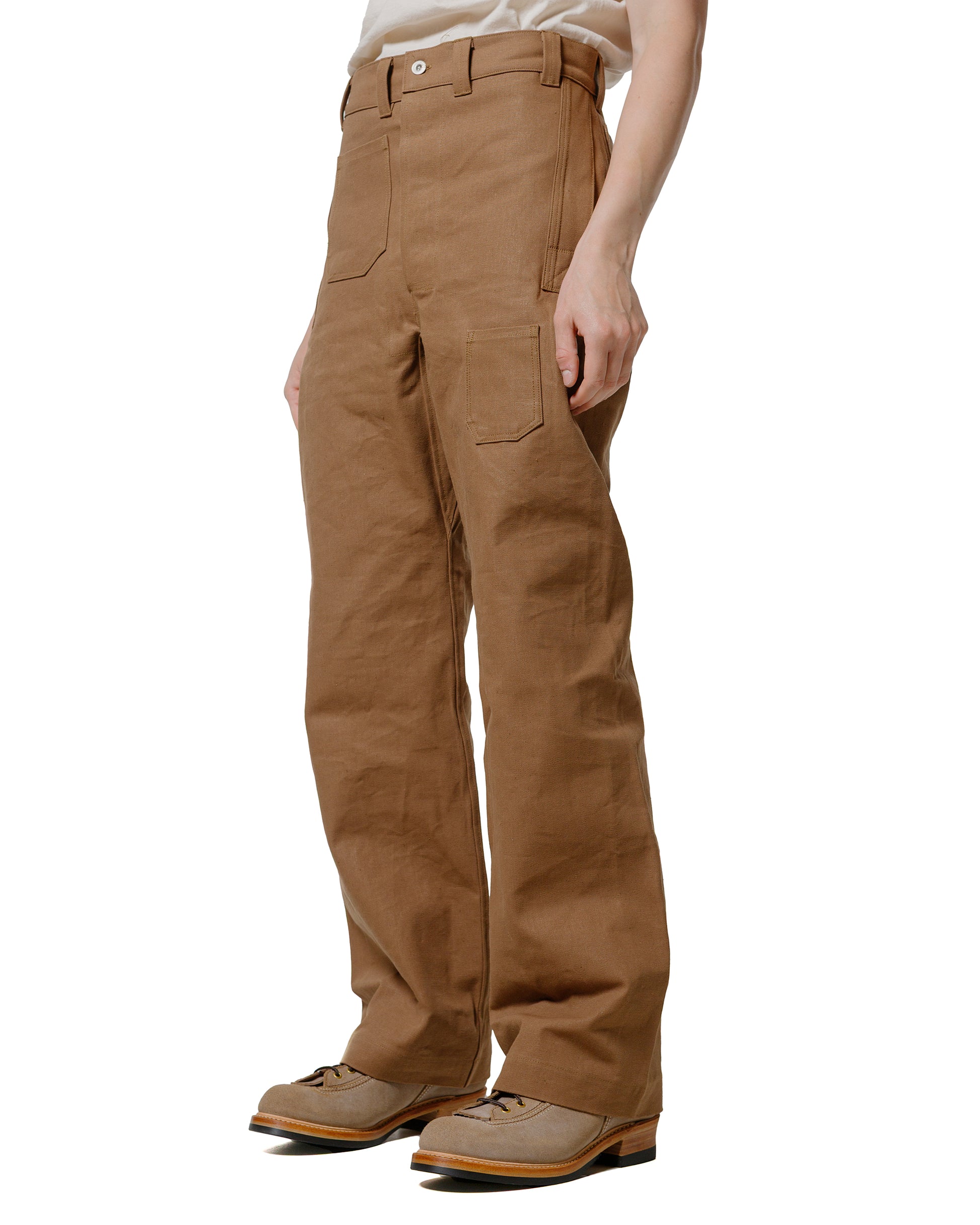 lost & found Warehouse Warehouse Lot. JG-01 1910s Netmaker's Trousers Duck Brown