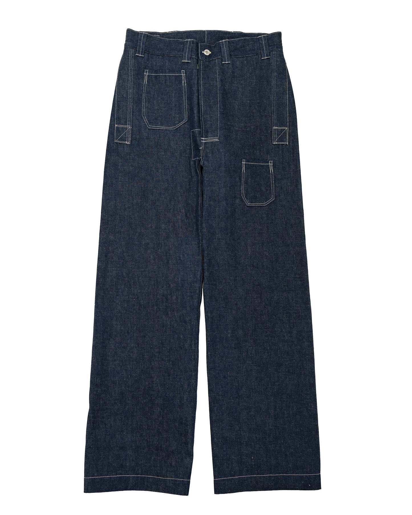 lost & found Warehouse Warehouse Lot. JG-01S 1910s Netmaker's Trousers Indigo Denim Original