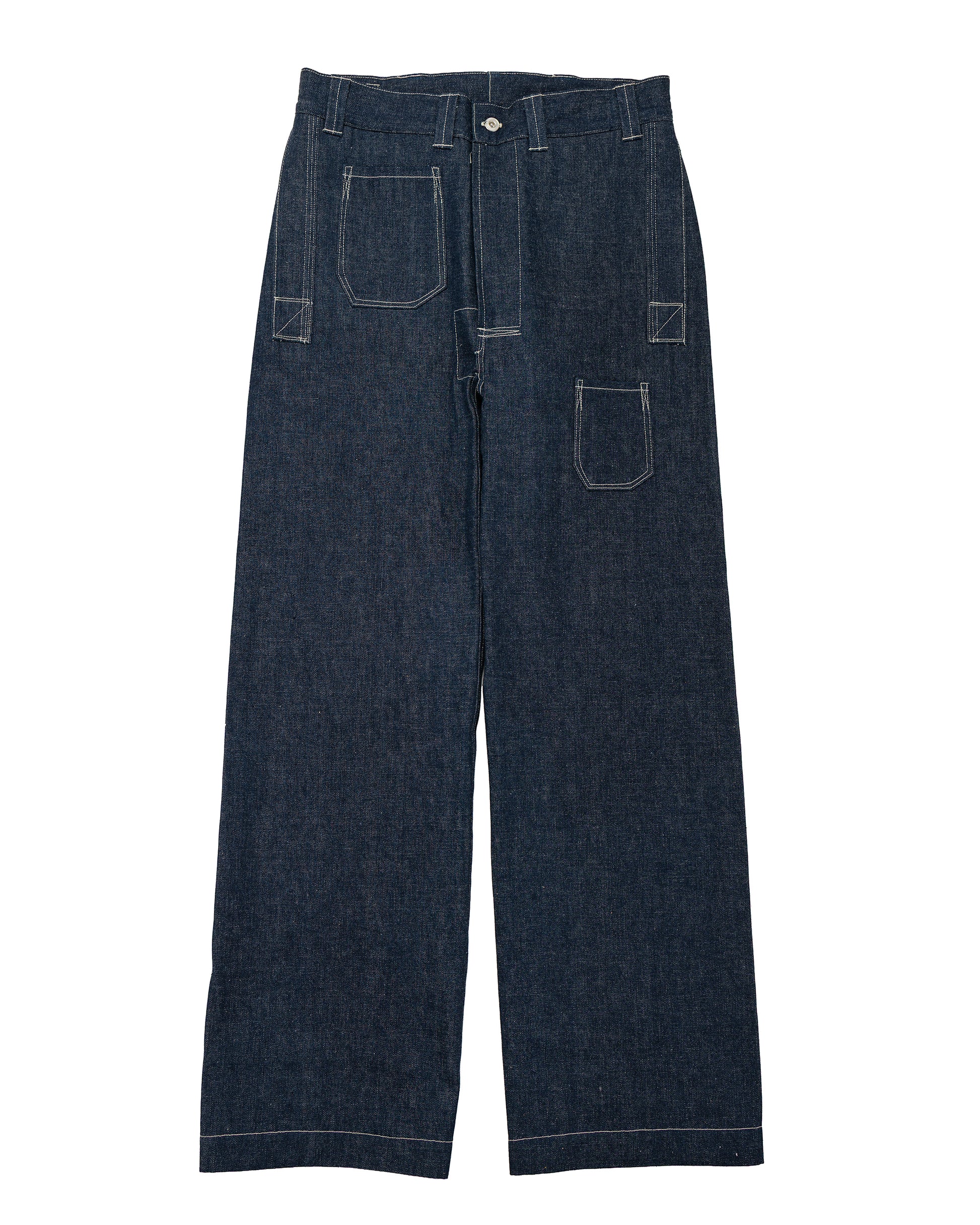 lost & found Warehouse Warehouse Lot. JG-01S 1910s Netmaker's Trousers Indigo Denim Original