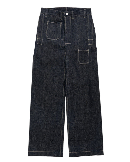 Warehouse Lot. JG-01S 1910s Netmaker's Trousers Indigo Denim Original