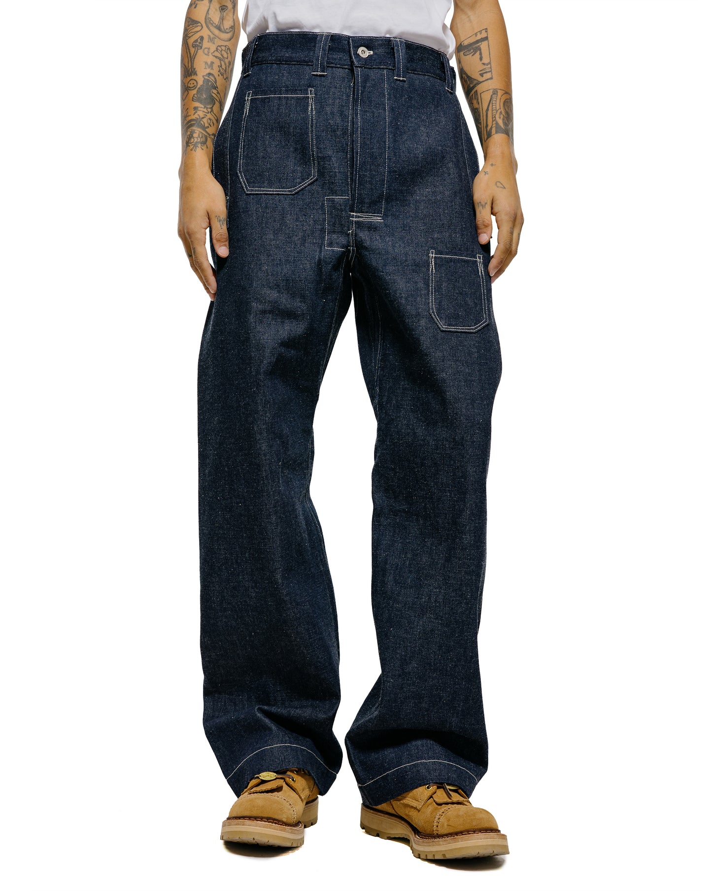 lost & found Warehouse Warehouse Lot. JG-01S 1910s Netmaker's Trousers Indigo Denim Original