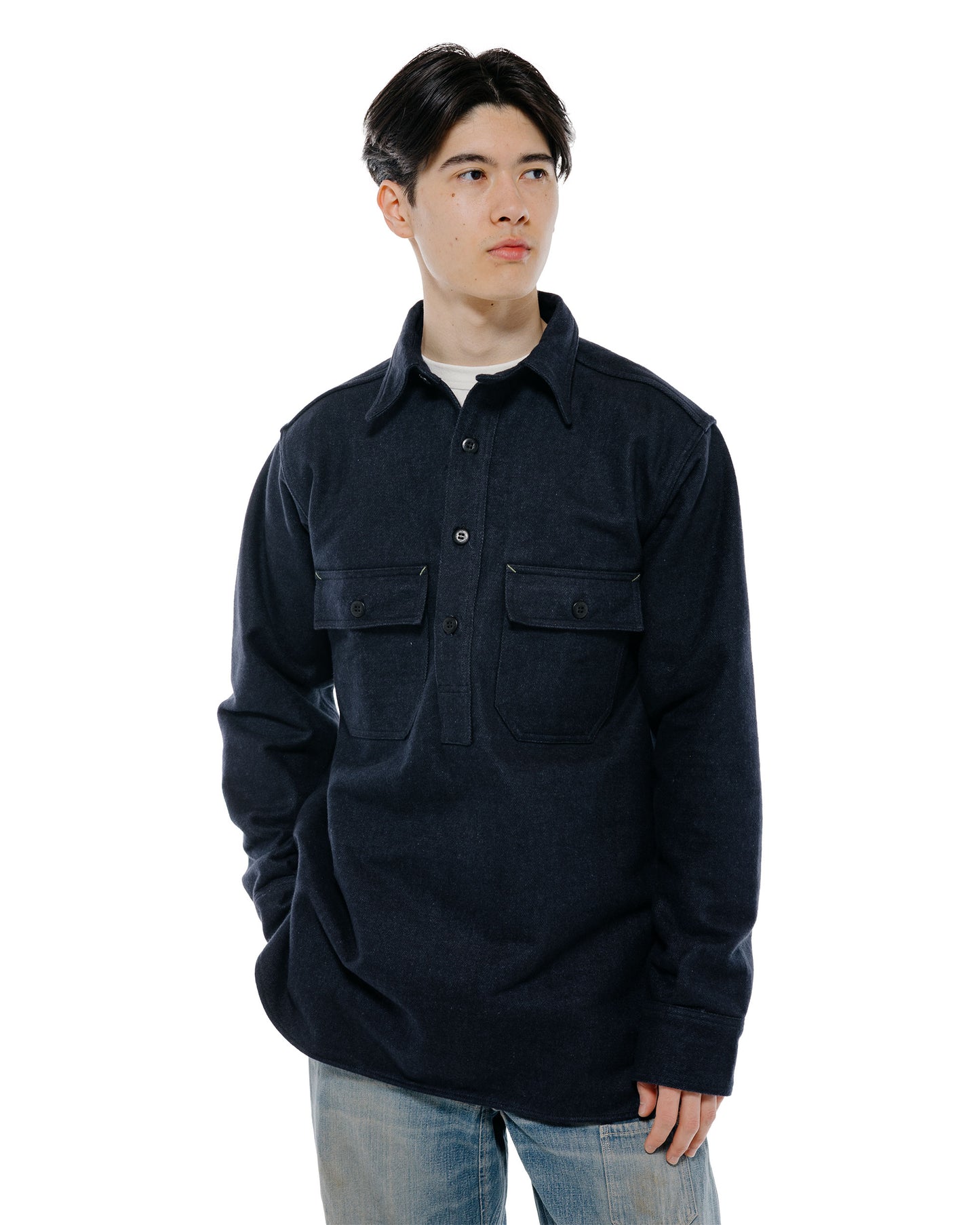 lost & found Warehouse Warehouse Lot. JG-04 1930s Chief Petty Officer C.P.O Shirt Navy