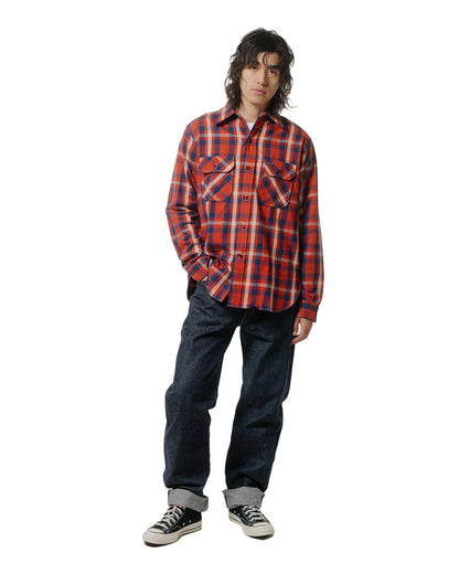 lost & found Warehouse Warehouse Lot. JG-06-2 The Ancient Flannel (The Rounded Pockets) B Pattern Red/Navy