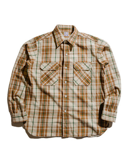 lost & found Warehouse Warehouse Lot. JG-06-2 The Modern Flannel (The Notched Pockets) A Beige