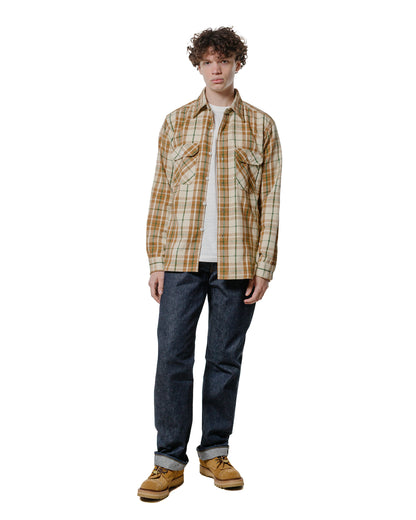 lost & found Warehouse Warehouse Lot. JG-06-2 The Modern Flannel (The Notched Pockets) A Beige
