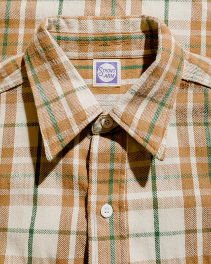 lost & found Warehouse Warehouse Lot. JG-06-2 The Modern Flannel (The Notched Pockets) A Beige