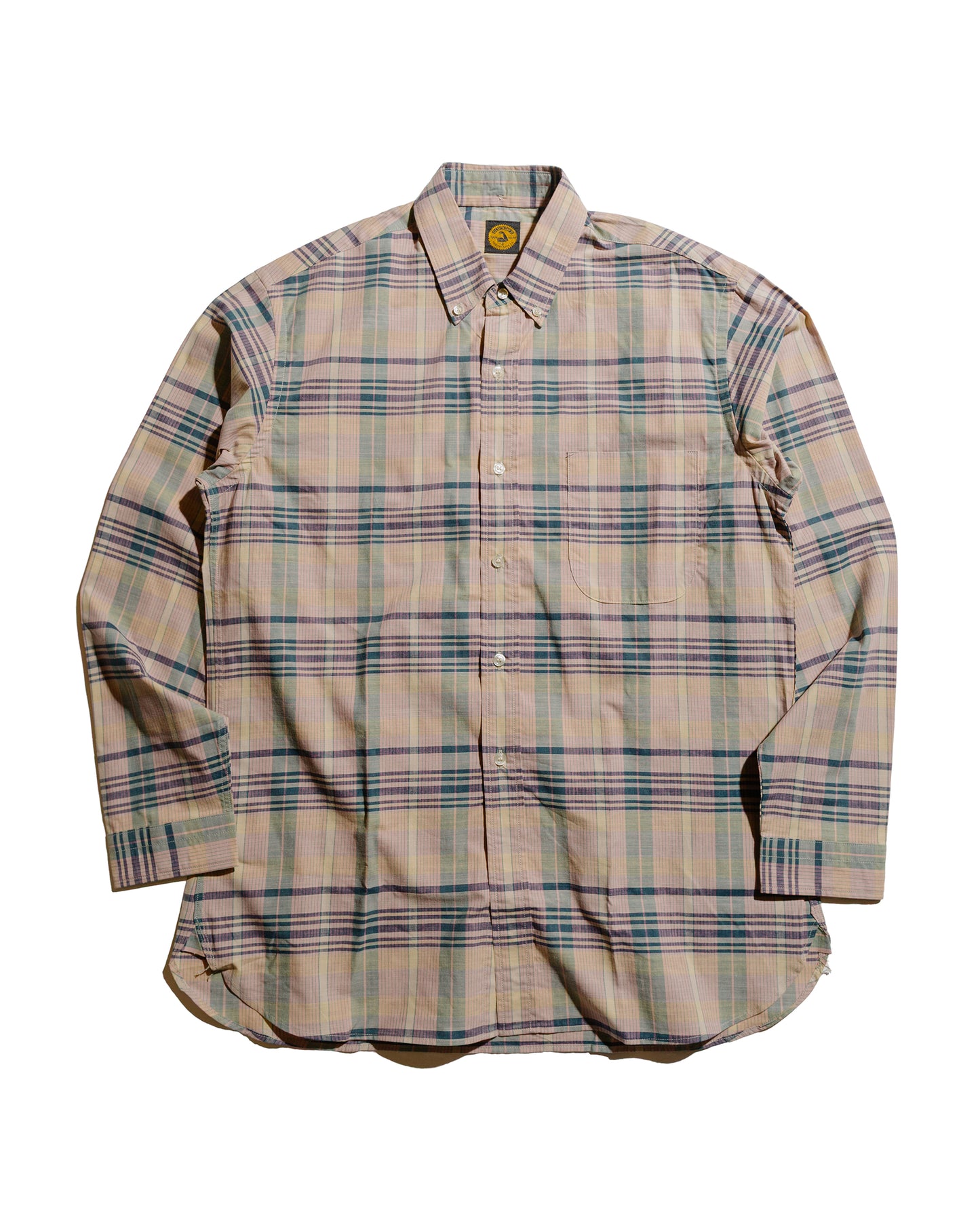 lost & found Warehouse Warehouse Lot. JG-16 The King of Madras Shirt Salmon