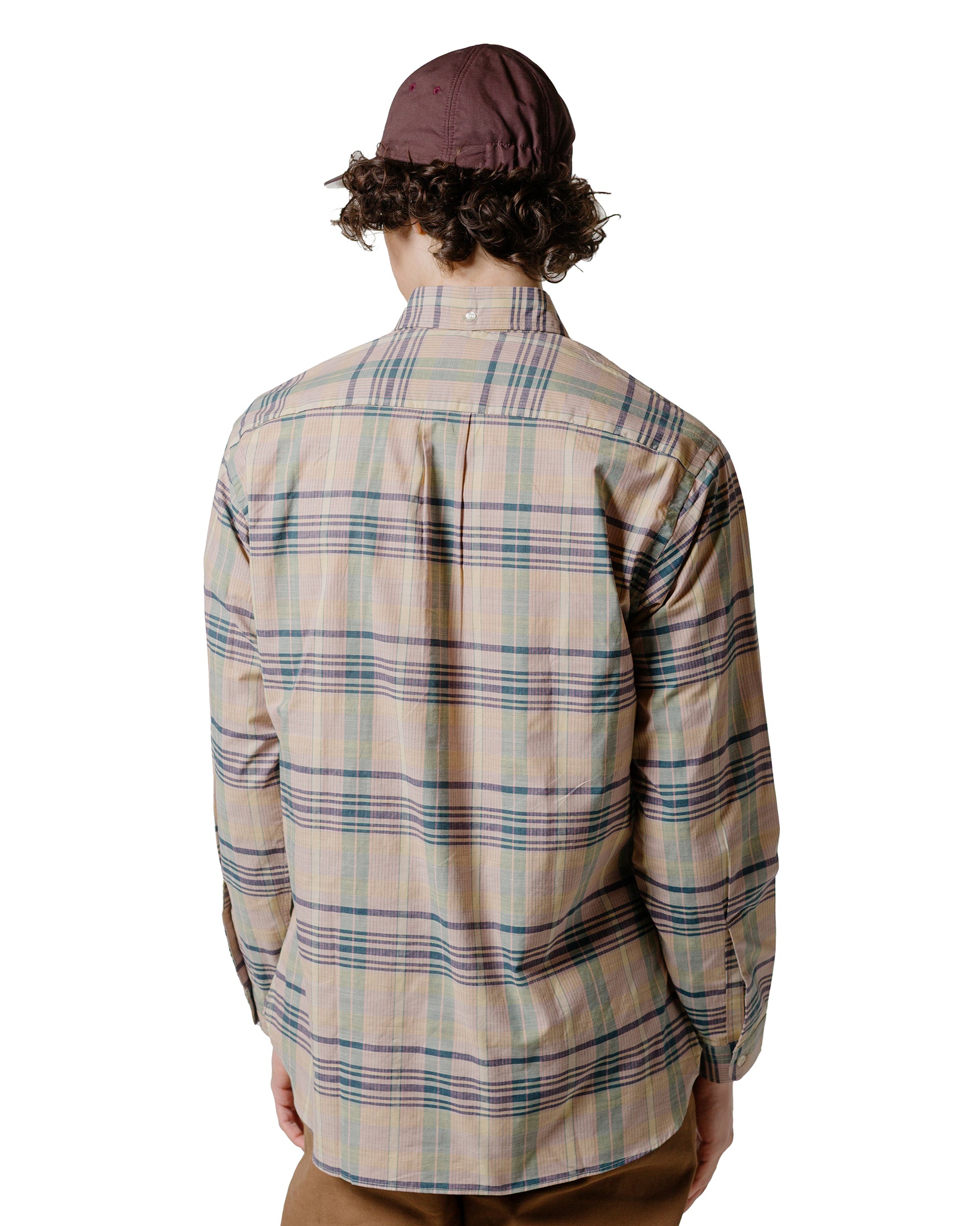 lost & found Warehouse Warehouse Lot. JG-16 The King of Madras Shirt Salmon
