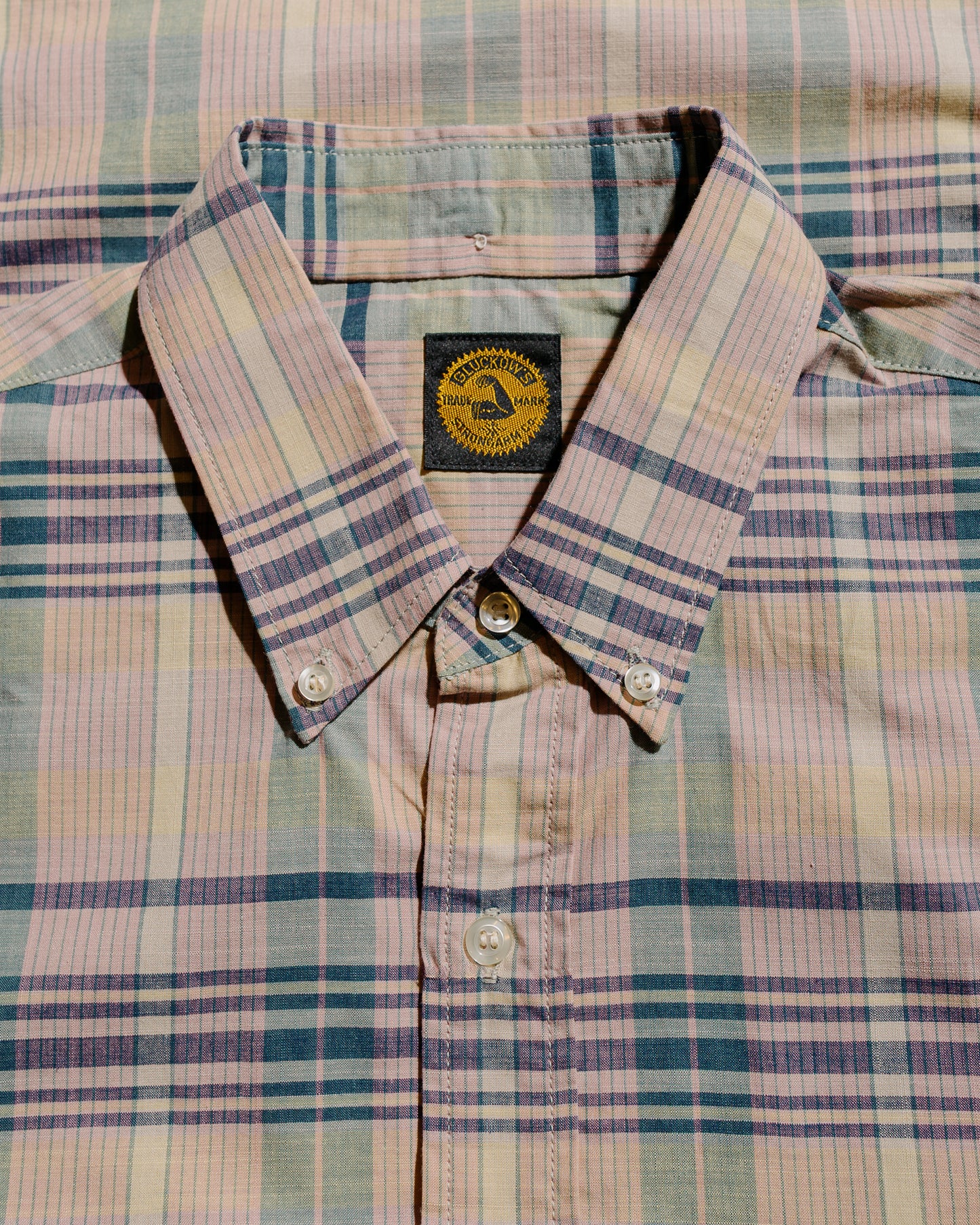 lost & found Warehouse Warehouse Lot. JG-16 The King of Madras Shirt Salmon