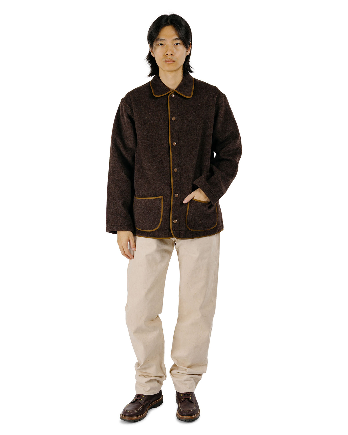 Warehouse Lot. JG-46 Fleece Beach Jacket Dark Brown