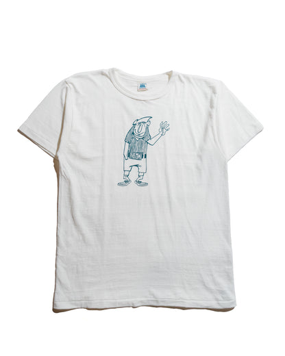 lost & found Warehouse Warehouse Lot. JG-CS06 Hello T-Shirt Off White