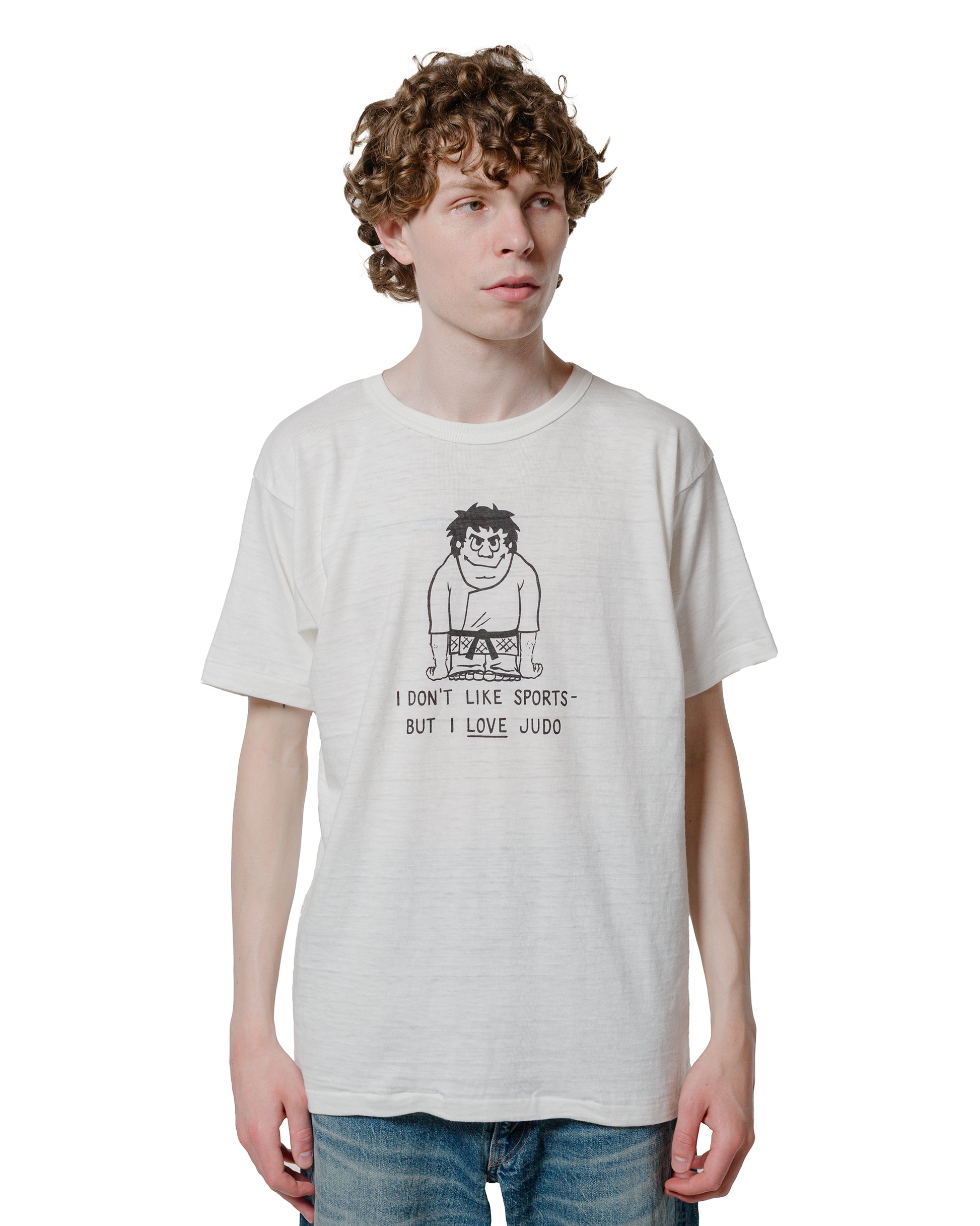 lost & found Warehouse Warehouse Lot. JG-CS06 I Love Judo T Off White