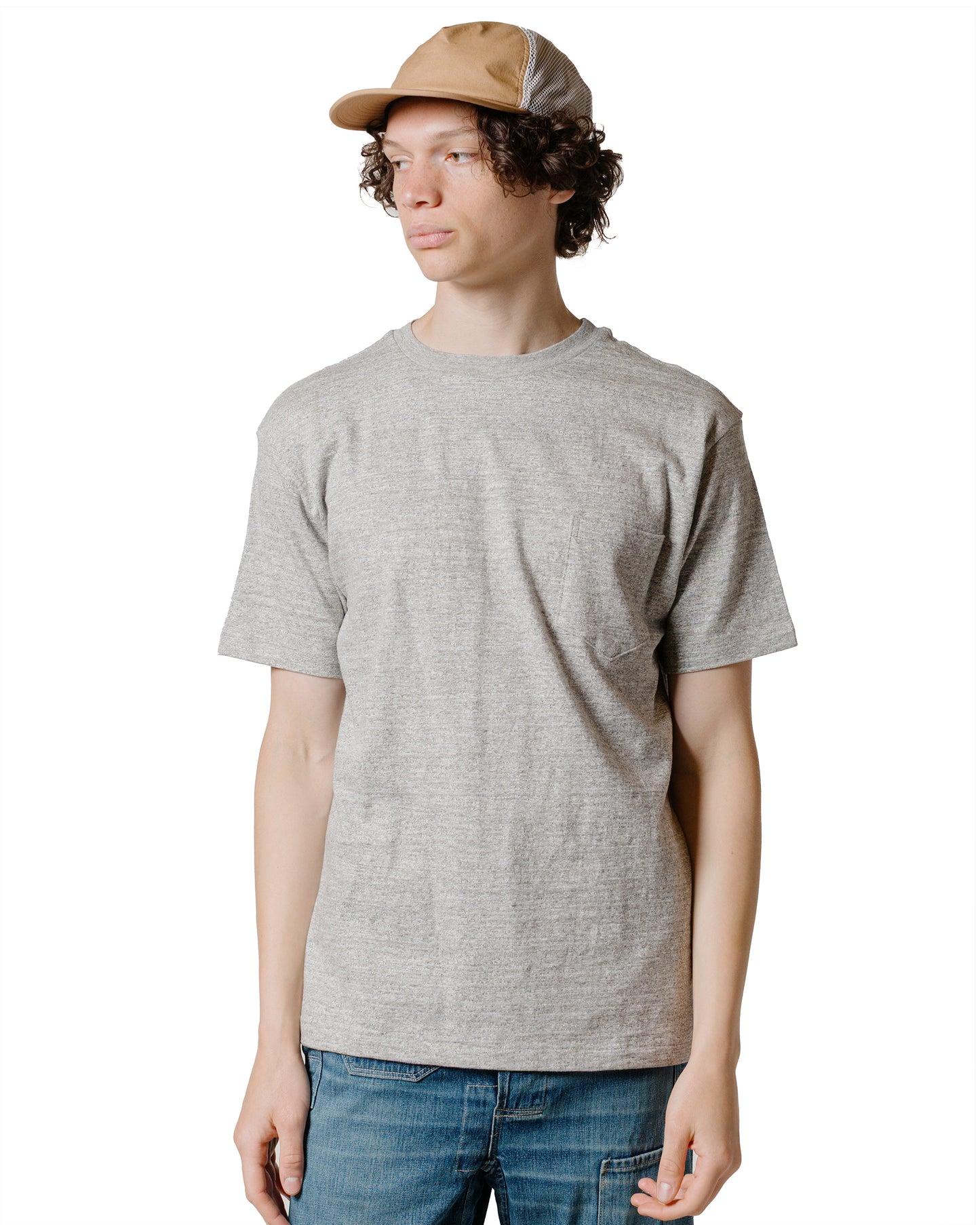 lost & found Warehouse Warehouse Lot. JG-CS07 Standard Pocket T Heather Grey