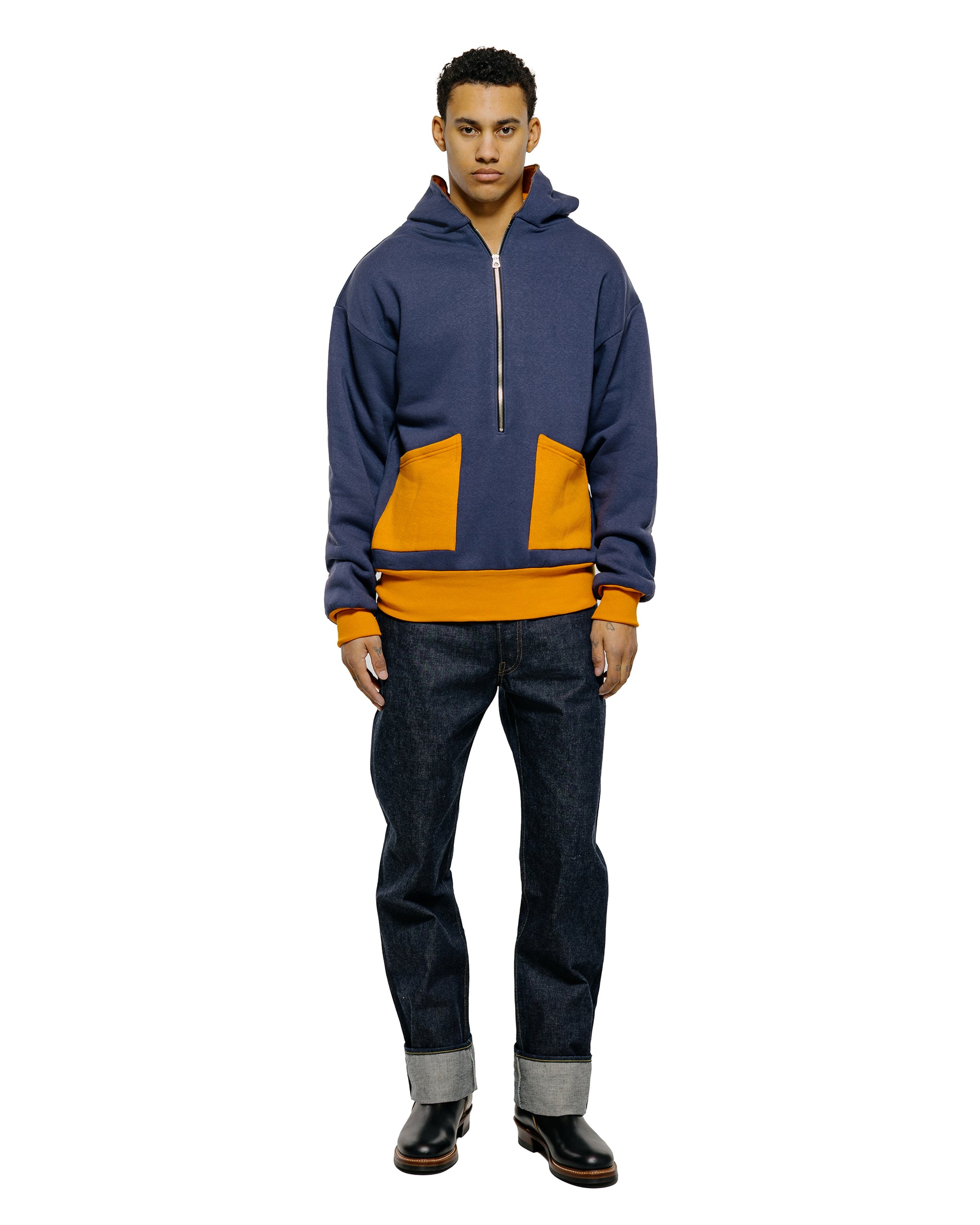 lost & found Warehouse Warehouse Lot. JG-CS11 The Olympic Champion Sweat Parka Eggplant/Orange