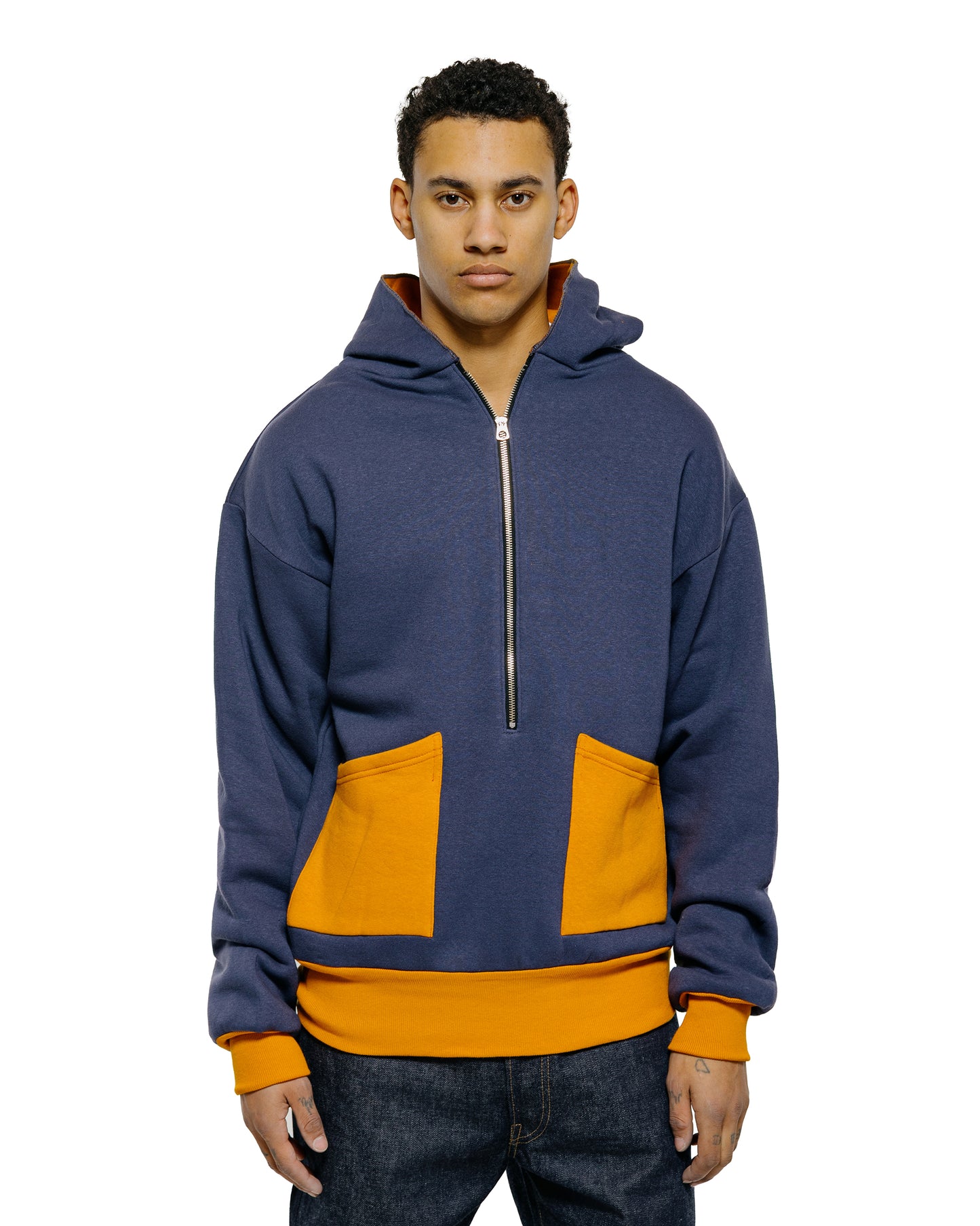 lost & found Warehouse Warehouse Lot. JG-CS11 The Olympic Champion Sweat Parka Eggplant/Orange