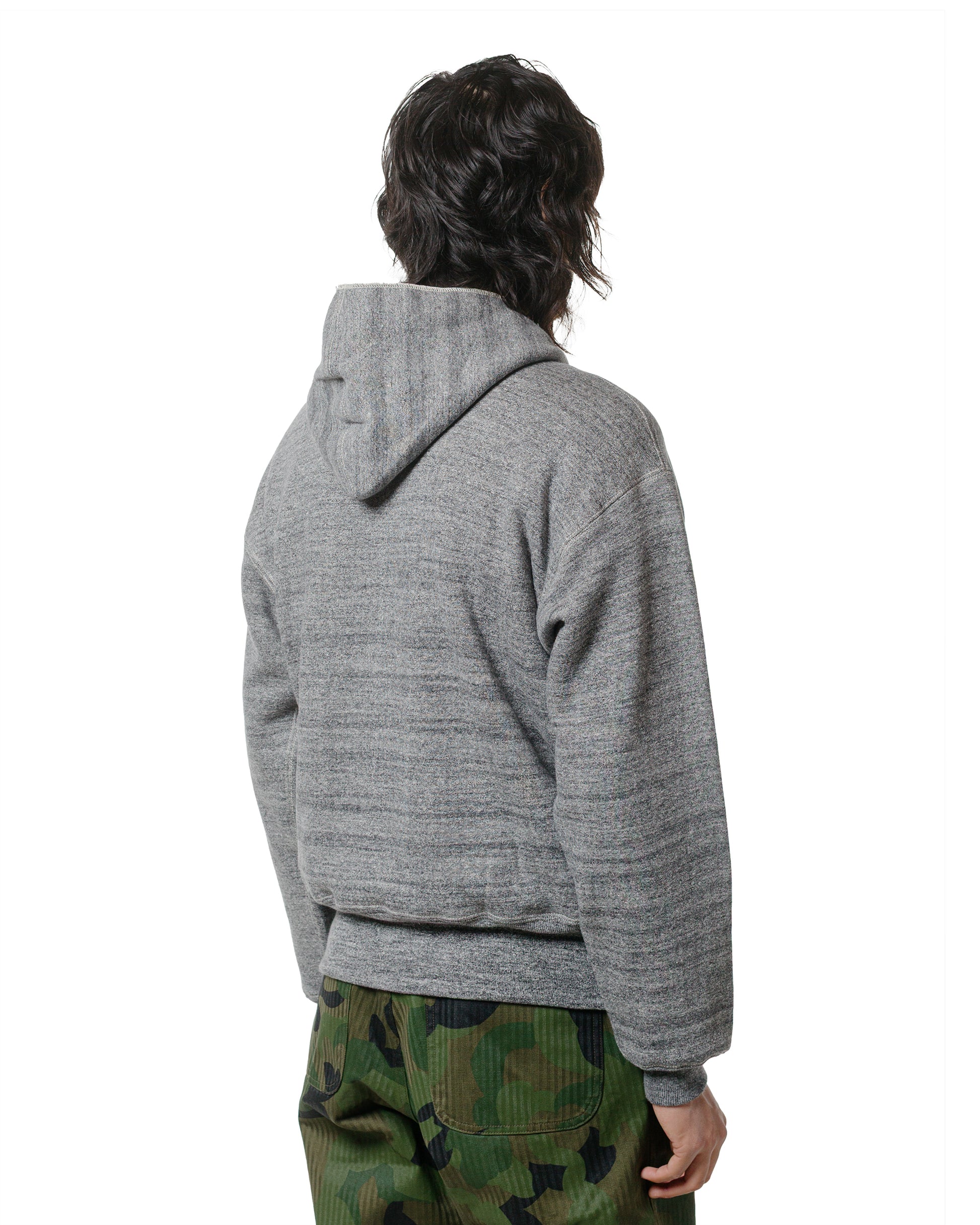 lost & found Warehouse Warehouse Lot. JG-CS12 The Knockout Sweatparka Plain Dark Heather Gray