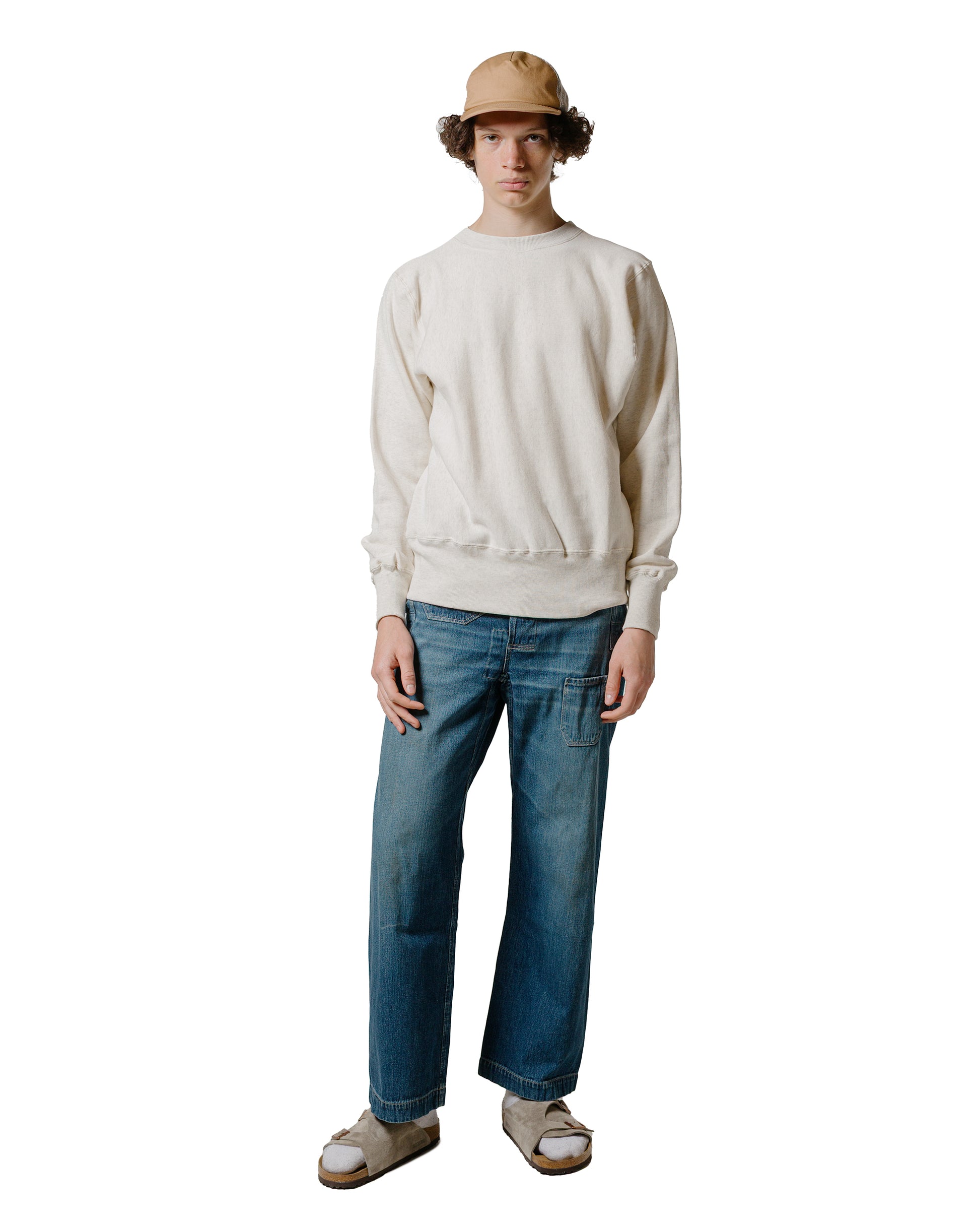 lost & found Warehouse Warehouse Lot. JG-CS18 RW Crewneck No Print Ash