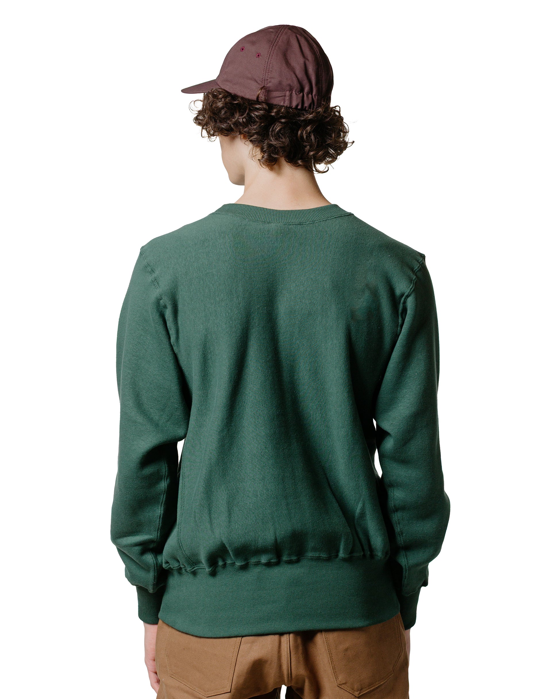 lost & found Warehouse Warehouse Lot. JG-CS18 RW Crewneck No Print Dark Green