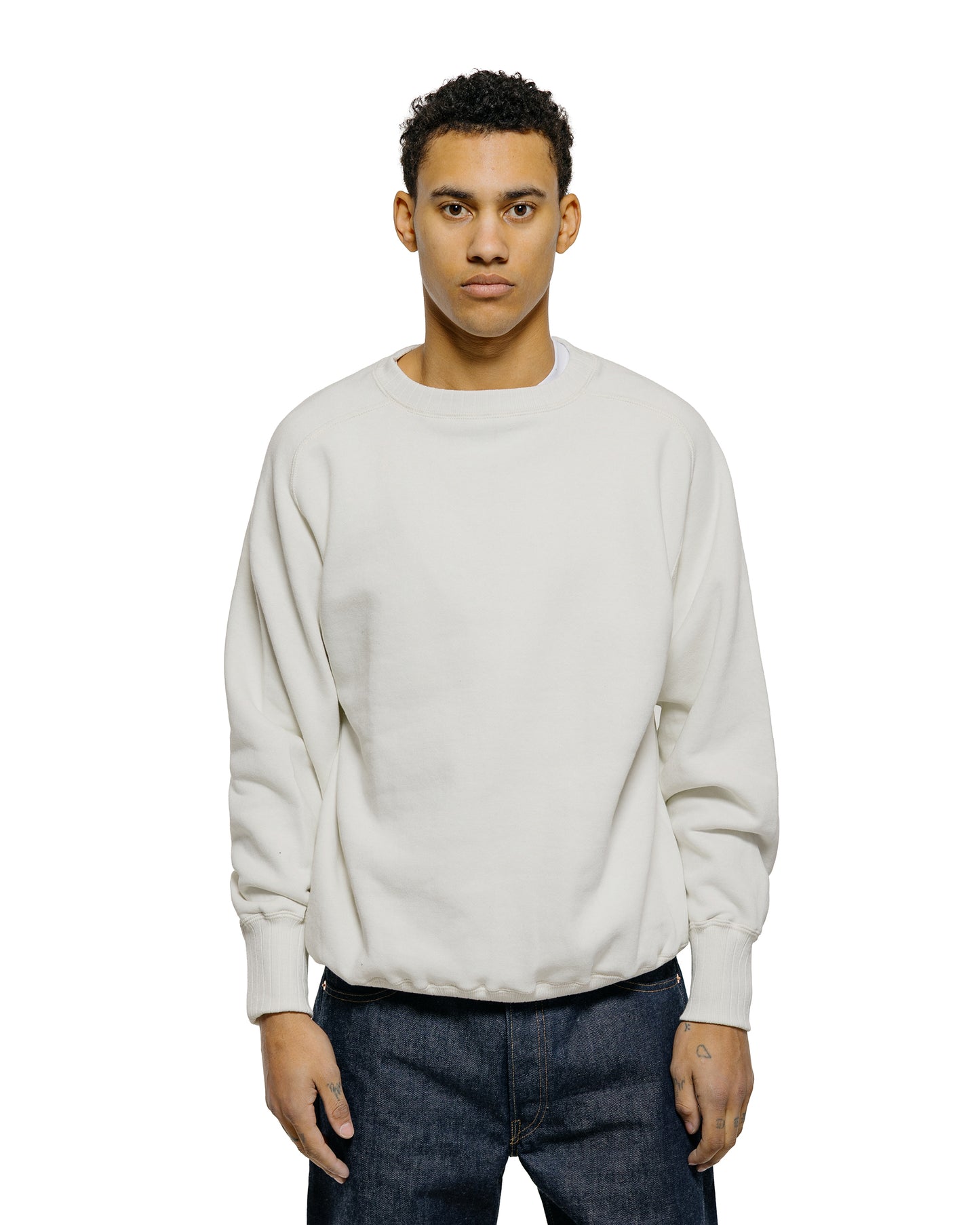 lost & found Warehouse Warehouse Lot. JG-CS24 The Albert Sweat Off White