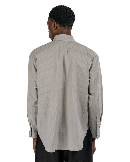 evan kinori Big Shirt Two Organic Cotton Stripe Light Grey/Black