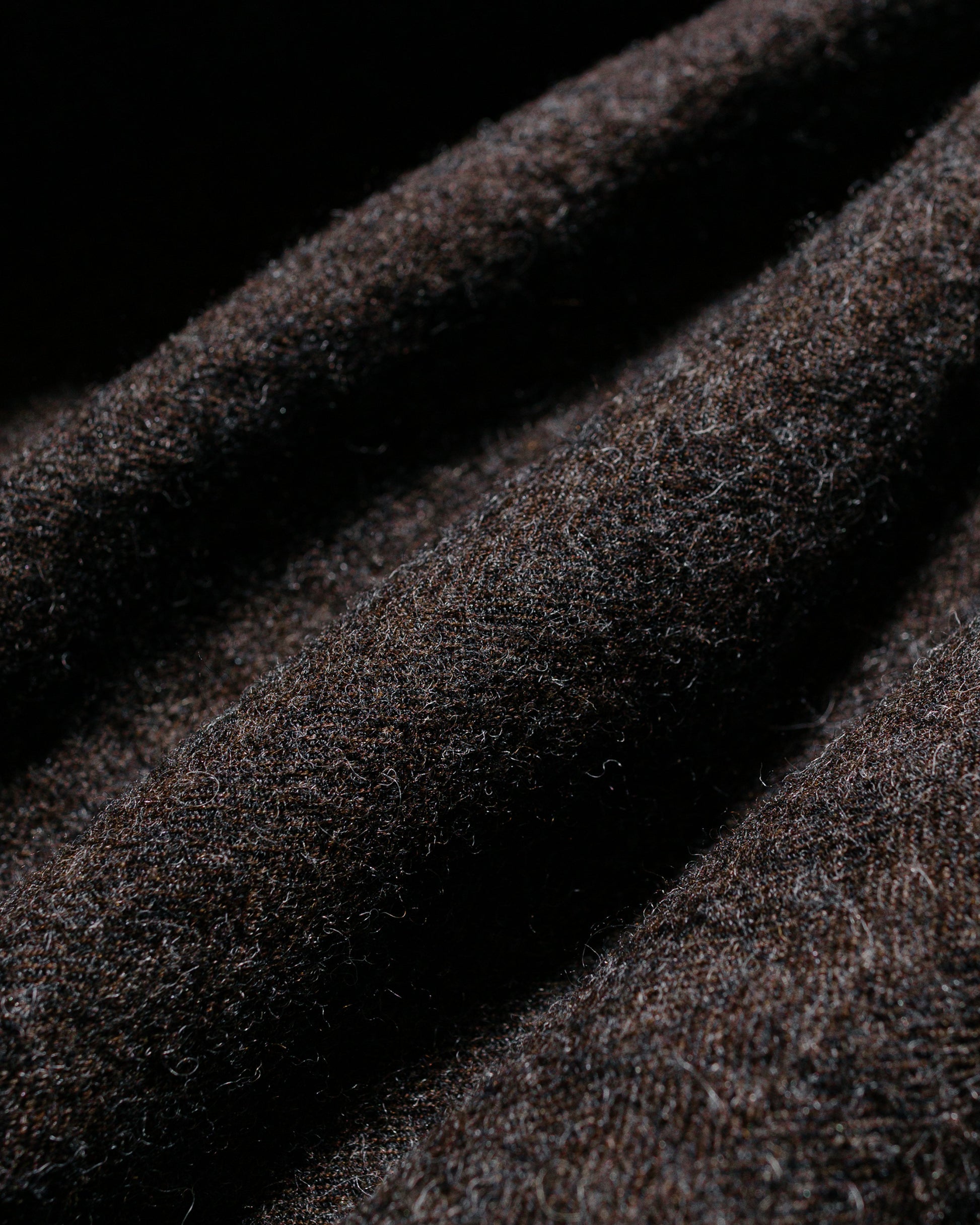 lost & found evan kinori evan kinori Big Shirt Two Undyed Wool Herringbone Dark Brown