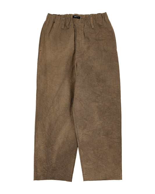 lost & found evan kinori evan kinori Elastic Pant Natural Dye Twill Brown Persimmon/Iron Dye