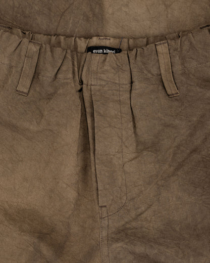 lost & found evan kinori evan kinori Elastic Pant Natural Dye Twill Brown Persimmon/Iron Dye