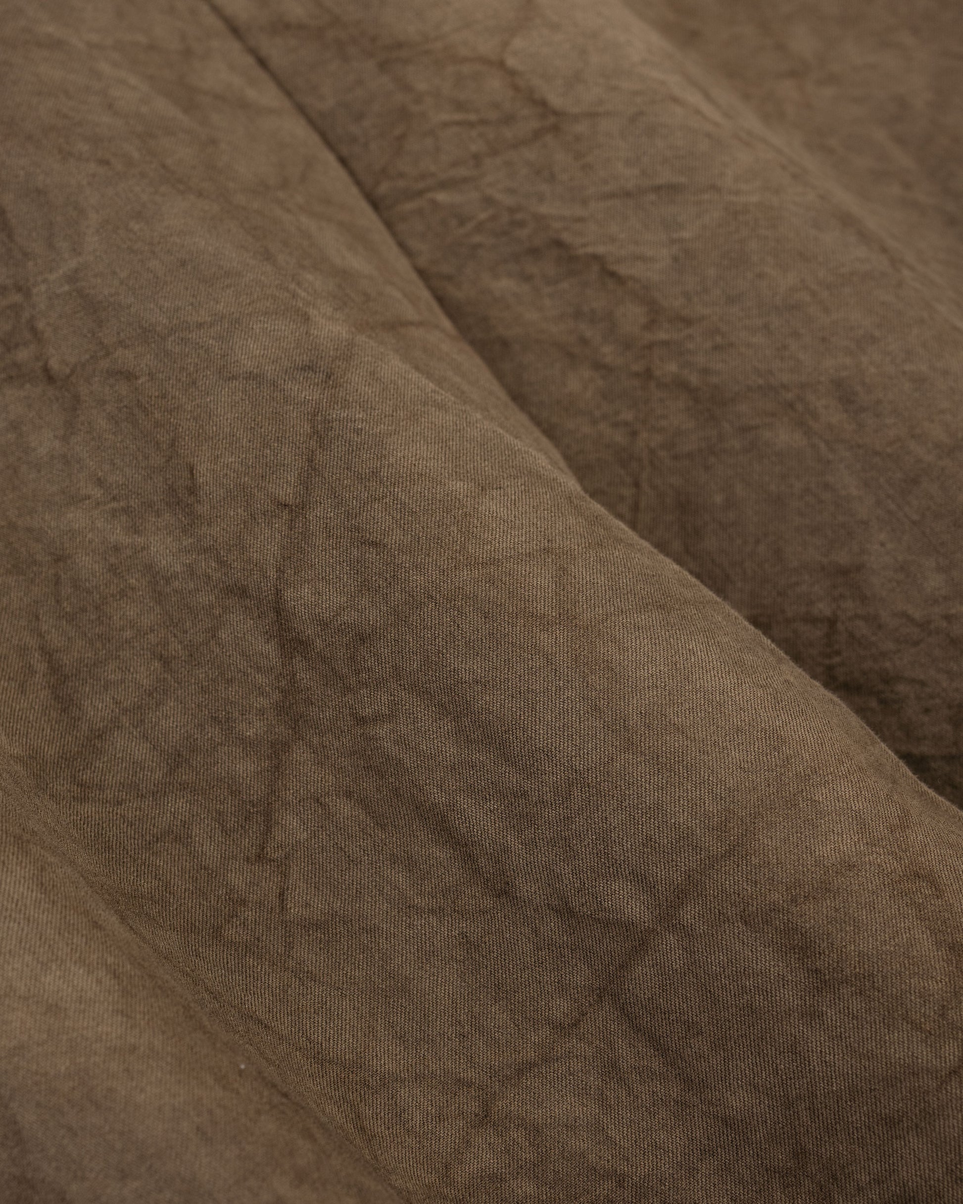 lost & found evan kinori evan kinori Elastic Pant Natural Dye Twill Brown Persimmon/Iron Dye
