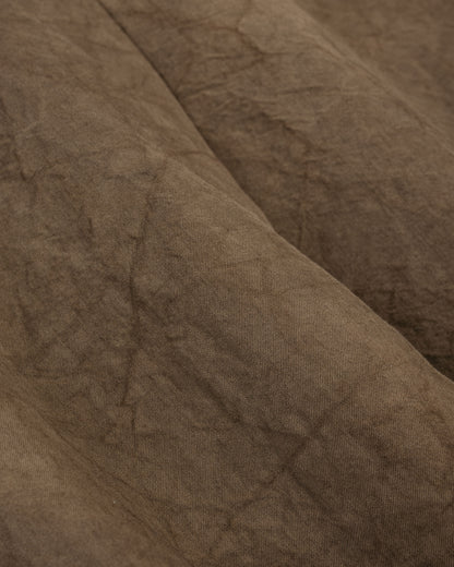 lost & found evan kinori evan kinori Elastic Pant Natural Dye Twill Brown Persimmon/Iron Dye