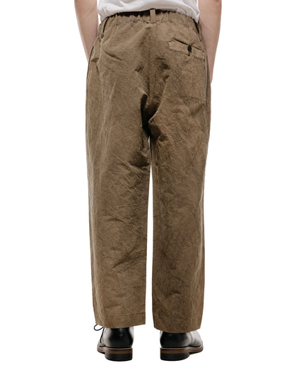 lost & found evan kinori evan kinori Elastic Pant Natural Dye Twill Brown Persimmon/Iron Dye