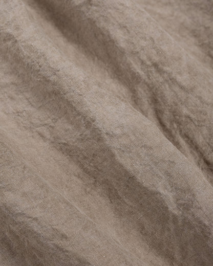 lost & found evan kinori evan kinori Flat Hem Shirt Cold Dyed Hemp Dark Beige
