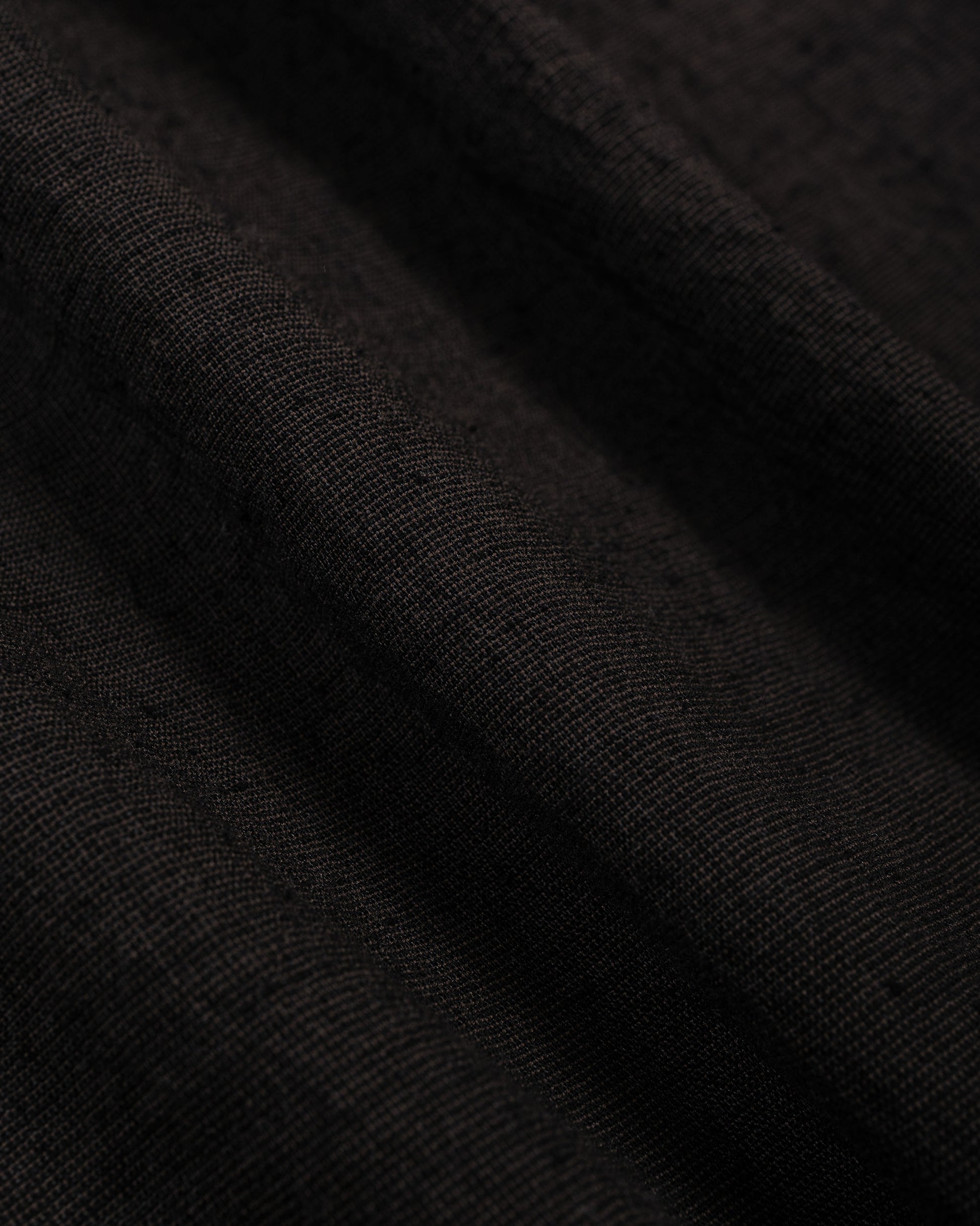 lost & found evan kinori evan kinori Flat Hem Shirt Linen/Cotton Summercloth Brown/Navy