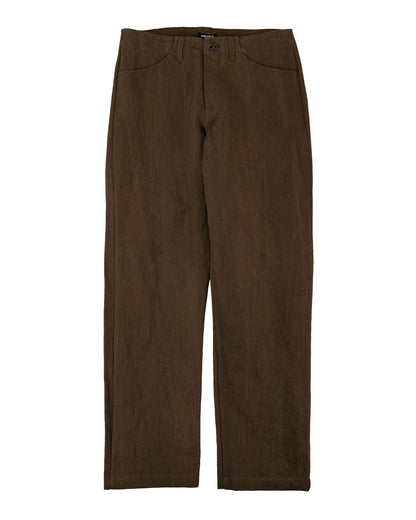 lost & found evan kinori evan kinori Four Pocket Pant Cotton/Washi Canvas Dark Olive Sumi Ink Dye