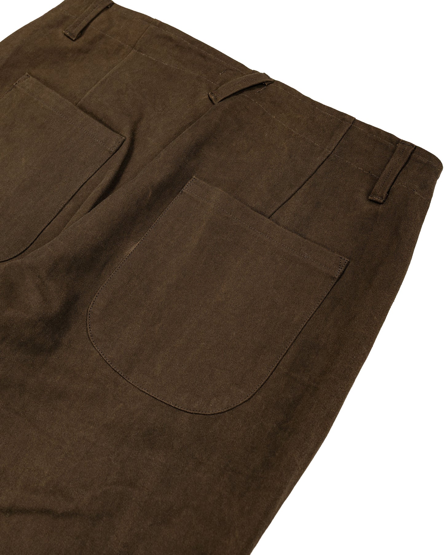 lost & found evan kinori evan kinori Four Pocket Pant Cotton/Washi Canvas Dark Olive Sumi Ink Dye
