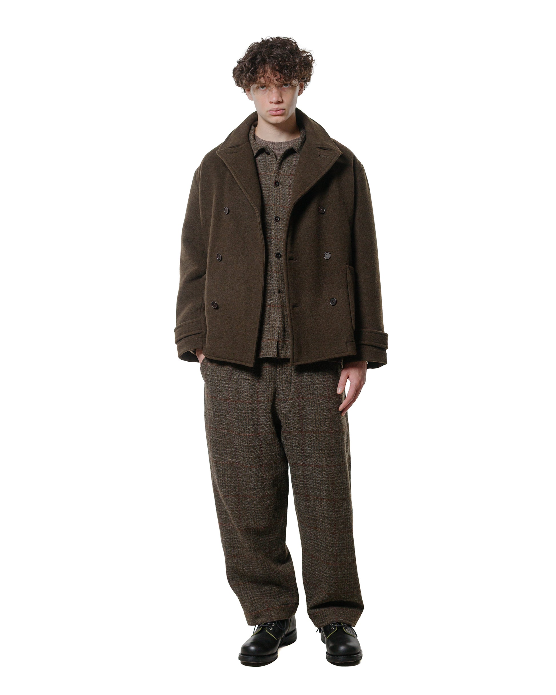 lost & found evan kinori evan kinori Peacoat Blanket Cloth Dark Olive