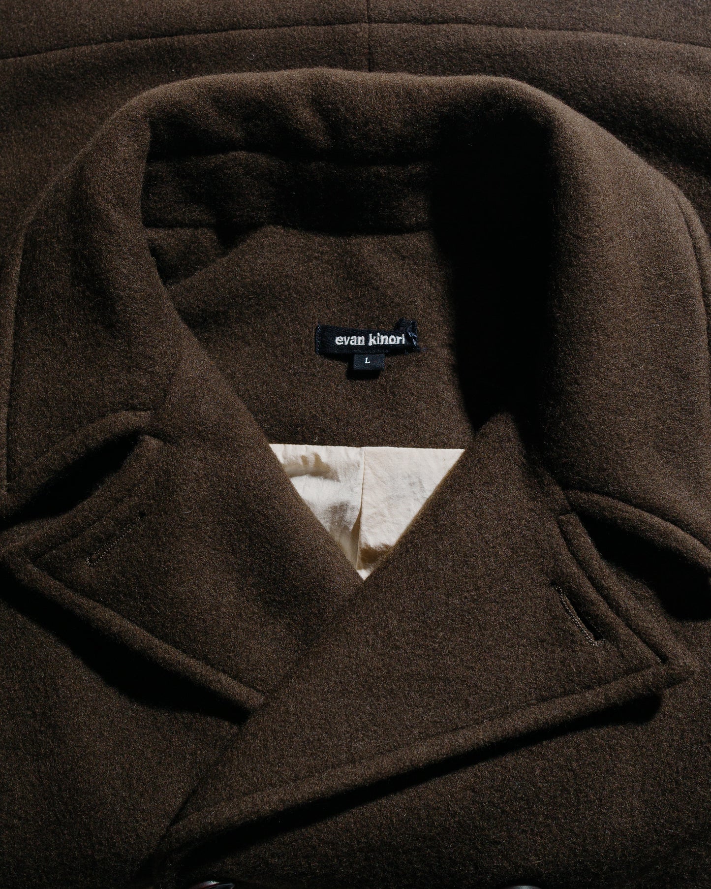 lost & found evan kinori evan kinori Peacoat Blanket Cloth Dark Olive