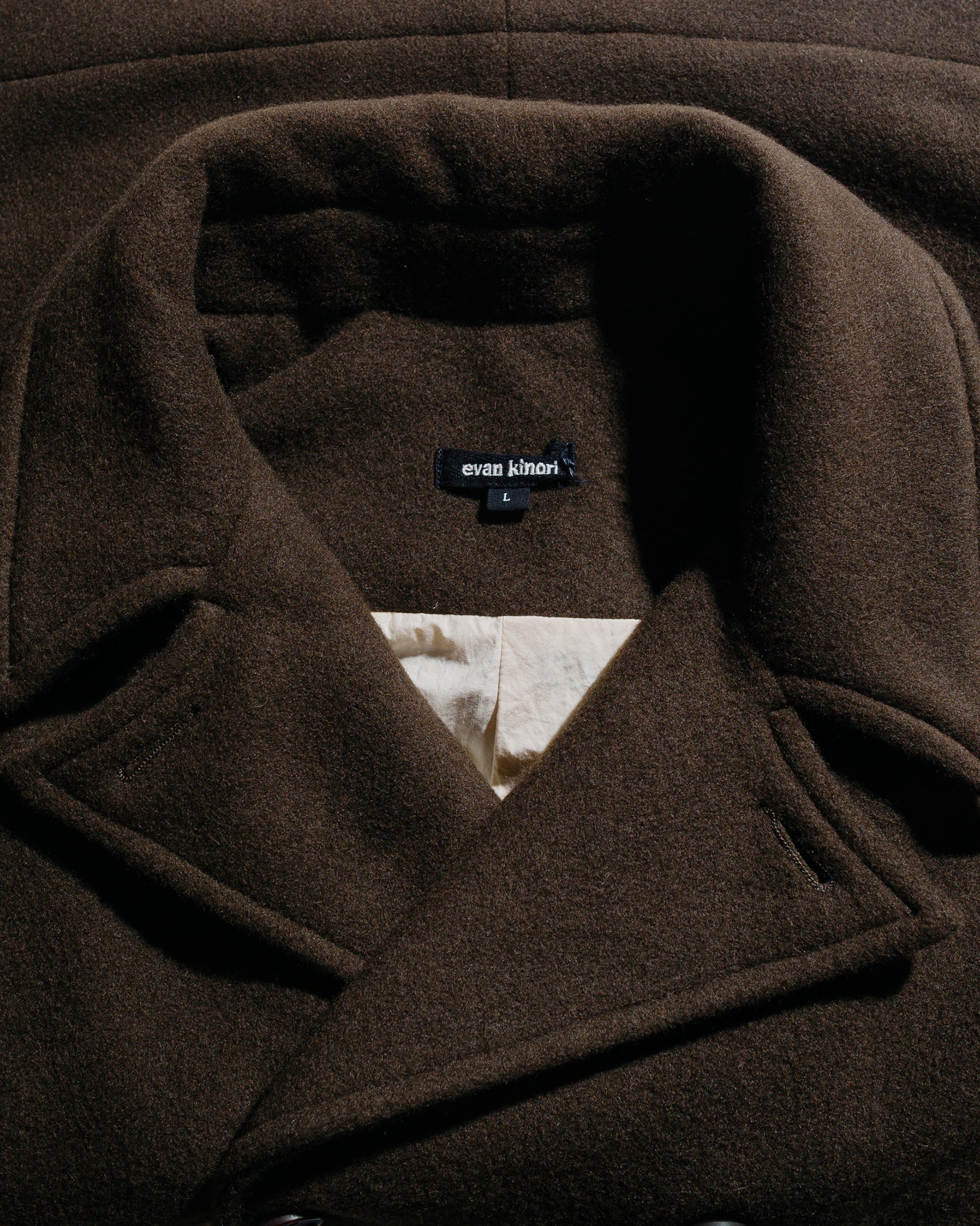lost & found evan kinori evan kinori Peacoat Blanket Cloth Dark Olive