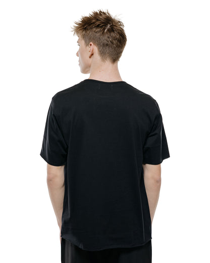lost & found MARKAWARE marka Narrow Piping Tee 40/2 Organic Cotton Knit Black