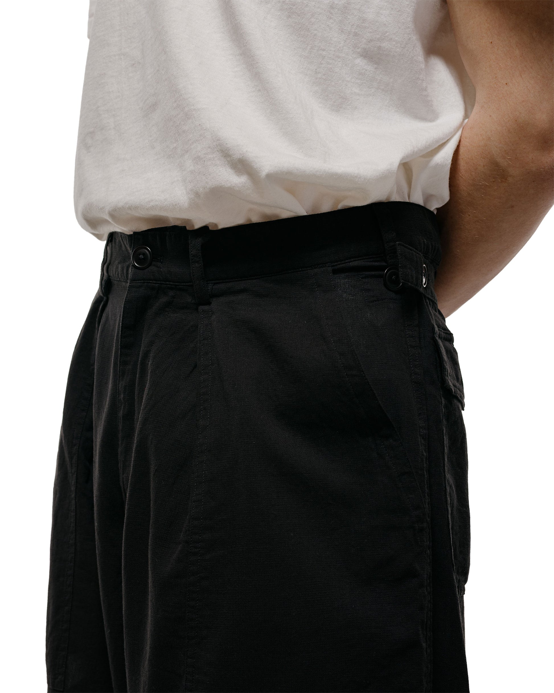 lost & found MARKAWARE marka U.S. Air Force Baker Pants High Twisted Dobby Cloth Black