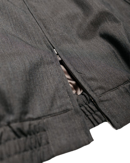 marka 2/60 Wool Tropical Melange Zip Blouson Brown Gray