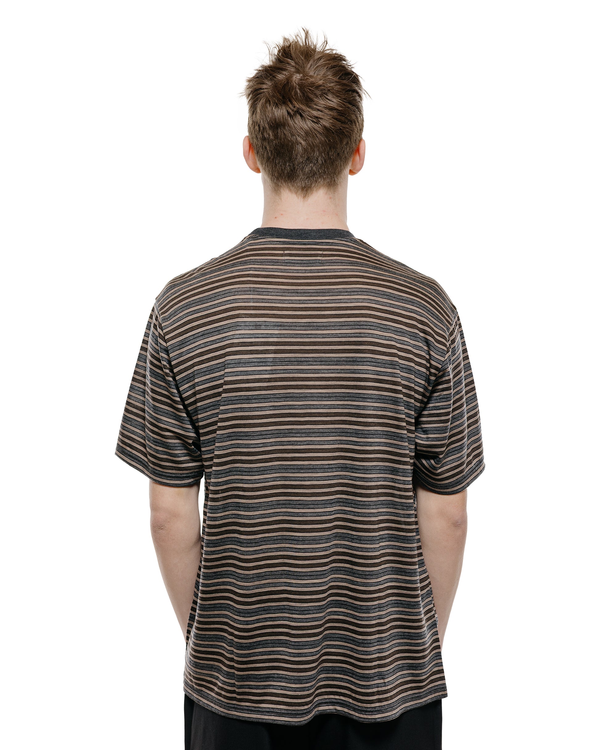 lost & found MARKAWARE marka Crew Neck Tee Super120s Washable Wool Jersey Beige Border