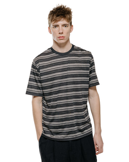 lost & found MARKAWARE marka Crew Neck Tee Super120s Washable Wool Jersey Gray Border