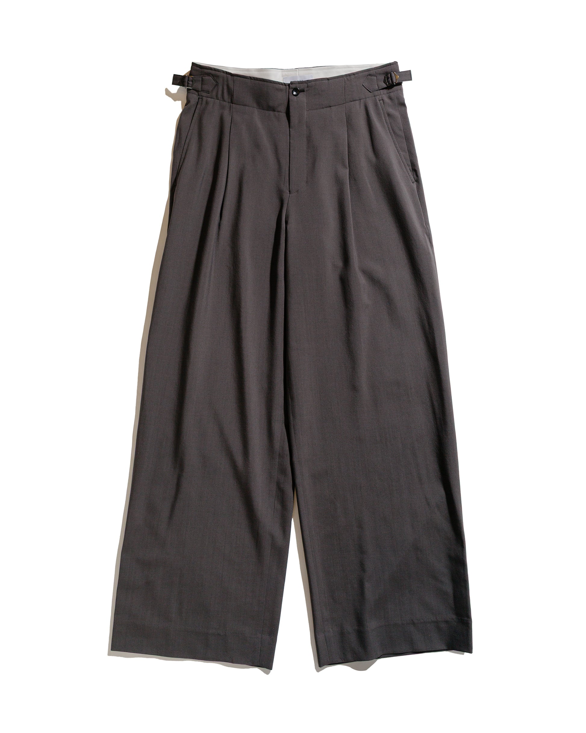lost & found MARKAWARE marka Danish Army Trousers 2/72 Washer Wool Tropical M.Gray