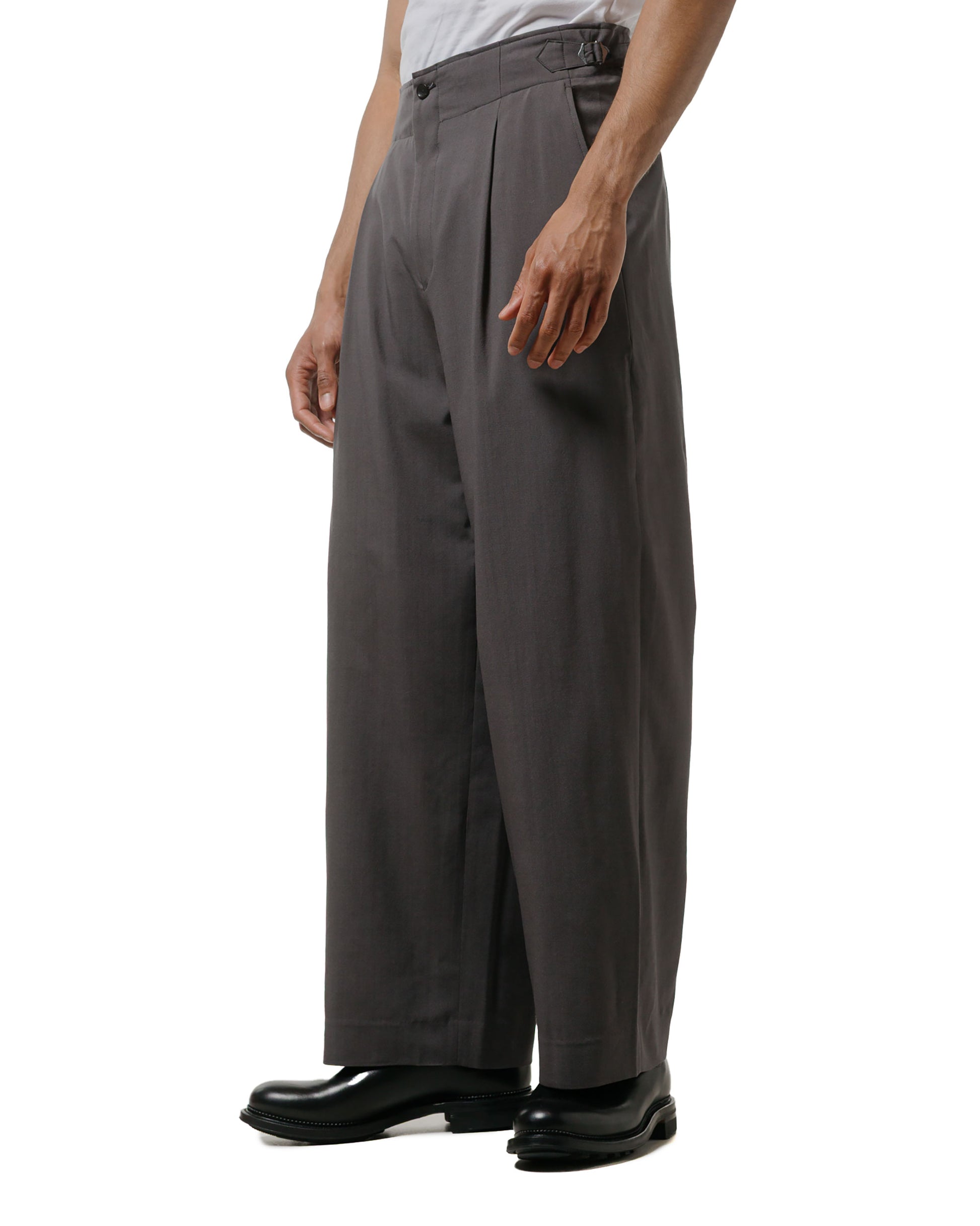 lost & found MARKAWARE marka Danish Army Trousers 2/72 Washer Wool Tropical M.Gray