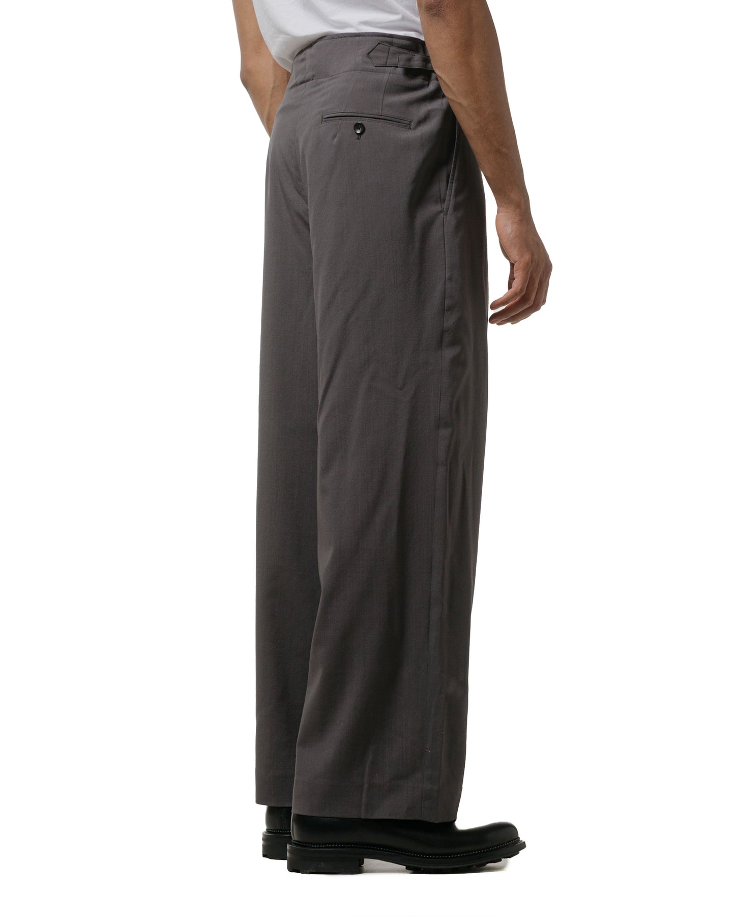 lost & found MARKAWARE marka Danish Army Trousers 2/72 Washer Wool Tropical M.Gray