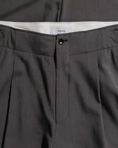 lost & found MARKAWARE marka Danish Army Trousers 2/72 Washer Wool Tropical M.Gray