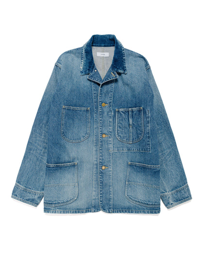 lost & found MARKAWARE marka Denim Coverall Jacket 13.5oz Selvedge Denim Used Wash
